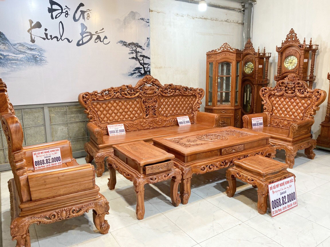 Đồ nội thất làm từ gỗ Hương đem đến phong cách hoàng gia cho gia chủ