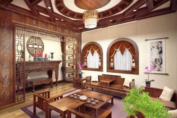 Khoảng cách hợp lý giữa ban thờ và bàn ghế 